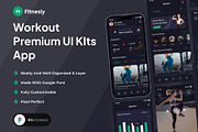 Fitnesly - Workout UI KIts App, an UI Kit Template by Minialis (Thumbnail 1 of 6)