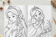 Magical Princess Coloring Book Vol29, a Person Illustration by ikarifq shop (Thumbnail 3 of 7)