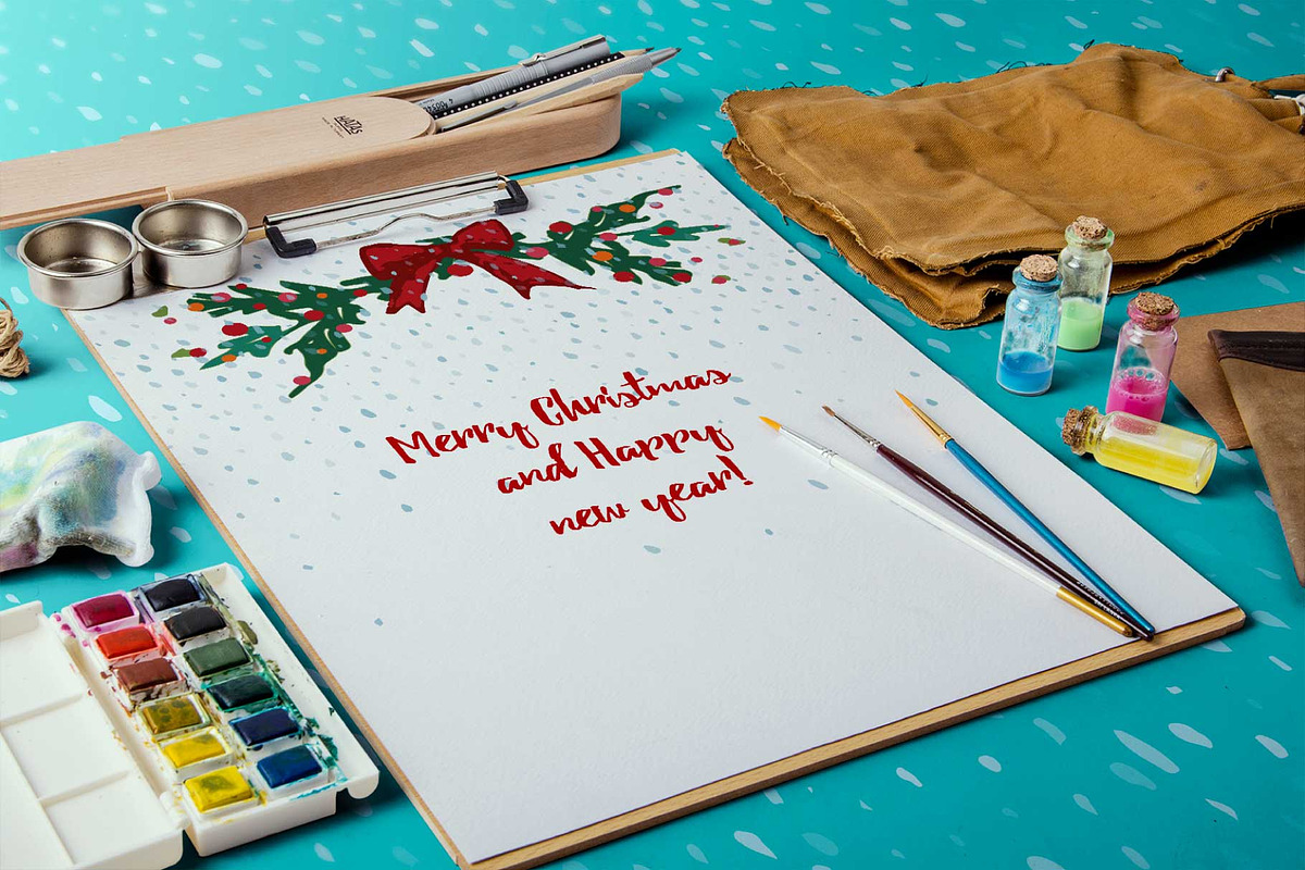 Set of sketch Christmas tree and car, a Decorative Illustration by Zimages (Photo 7 of 7)