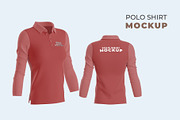 Women Polo Shirt Mockup, a Shirt Mockup by My Mockup (Thumbnail 1 of 4)
