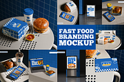 Fast Food Branding Scene Mockup, a Packaging Mockup by Mockthethics. (Thumbnail 1 of 13)
