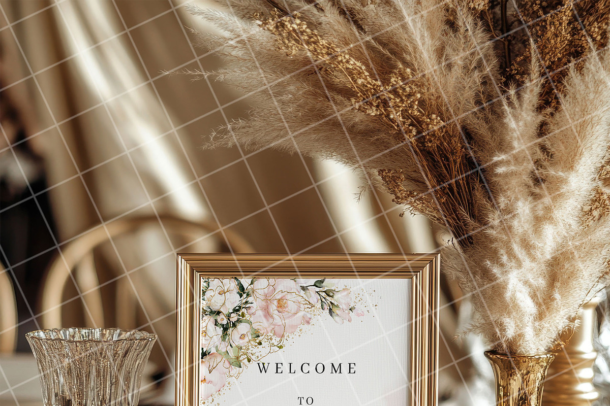 Boho 8x10 table sign number mockup, an Advertising Mockup by Blush Roses Print (Photo 2 of 8)