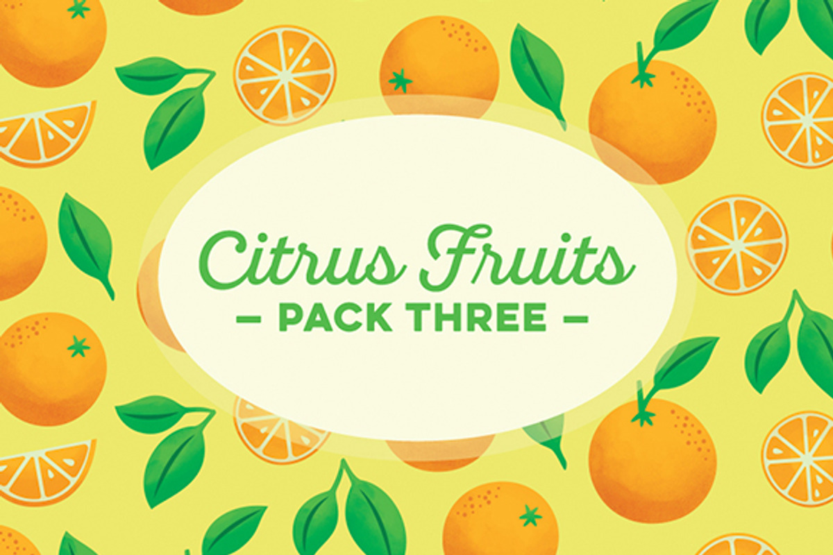 Citrus Fruits Pack 3: Oranges, a Pattern Graphic by Ariel Tyndell Design (Photo 1 of 2)
