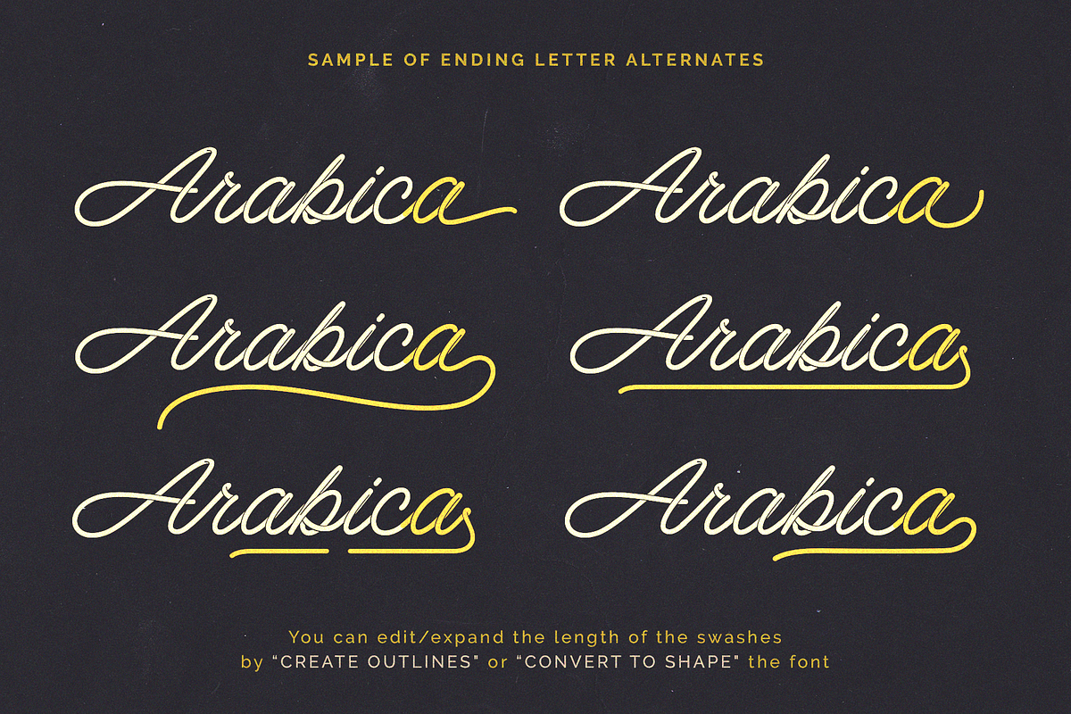 Spagheti Script - Stenciled Font preview 5