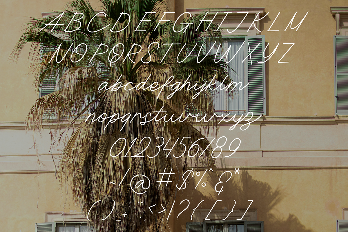 Oneliner - Ballpoint Script Fonts, a Script Font by Konstantine Studio (Photo 5 of 5)