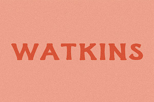 Watkins I A Handmade Display Font