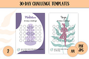 Habits Trackers Templates A4 PDF, a Stationery Template by AnnaViolet_store (Thumbnail 4 of 9)