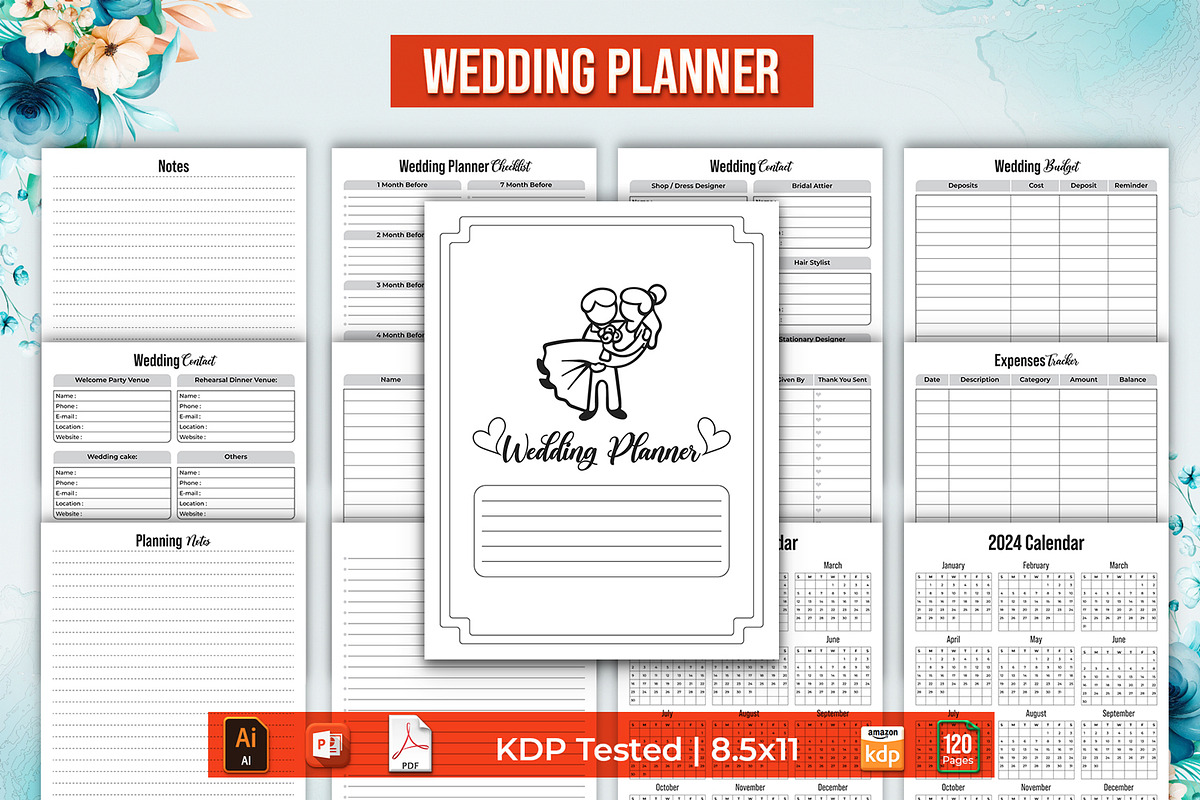 Editable Wedding Planner Checklist, a Templates & Theme by Mondols Graphic (Photo 1 of 2)