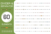 Card Decorative Dividers Set, a Decorative Illustration by Designfour (Thumbnail 1 of 6)
