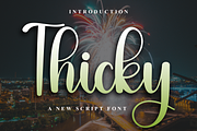 Thicky, a Handwritten Font by FreshTypeINK (Thumbnail 1 of 8)