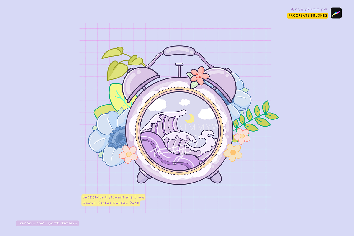 Procreate Kawaii Dreamland Brushes, a Brush Add-On by Artbykimmyw (Photo 7 of 11)