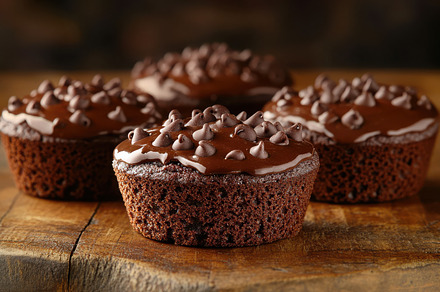 Chocolate chip muffins: rich, decade, a Background Photo by Pixeness