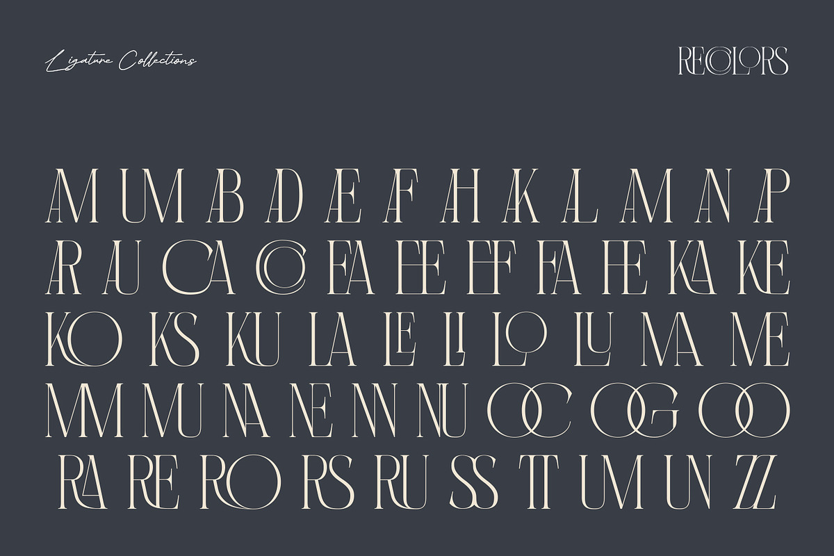 Recolors, a Serif Font by Nathatype (Photo 11 of 15)