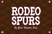 RODEO SPURS Fancy Cute Western Font, a Serif Font by Blush Font Co. (Thumbnail 1 of 5)