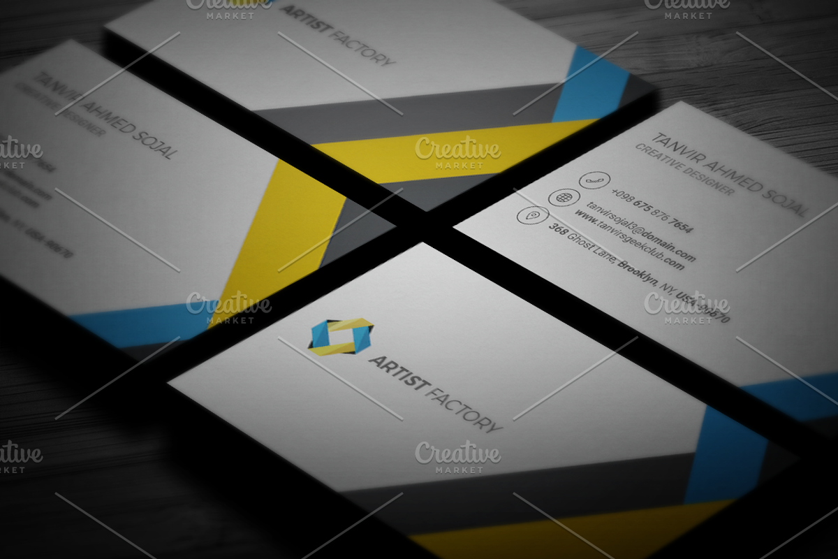 Creative Business Card Template, a Business Card Template by Jongli (Photo 4 of 4)