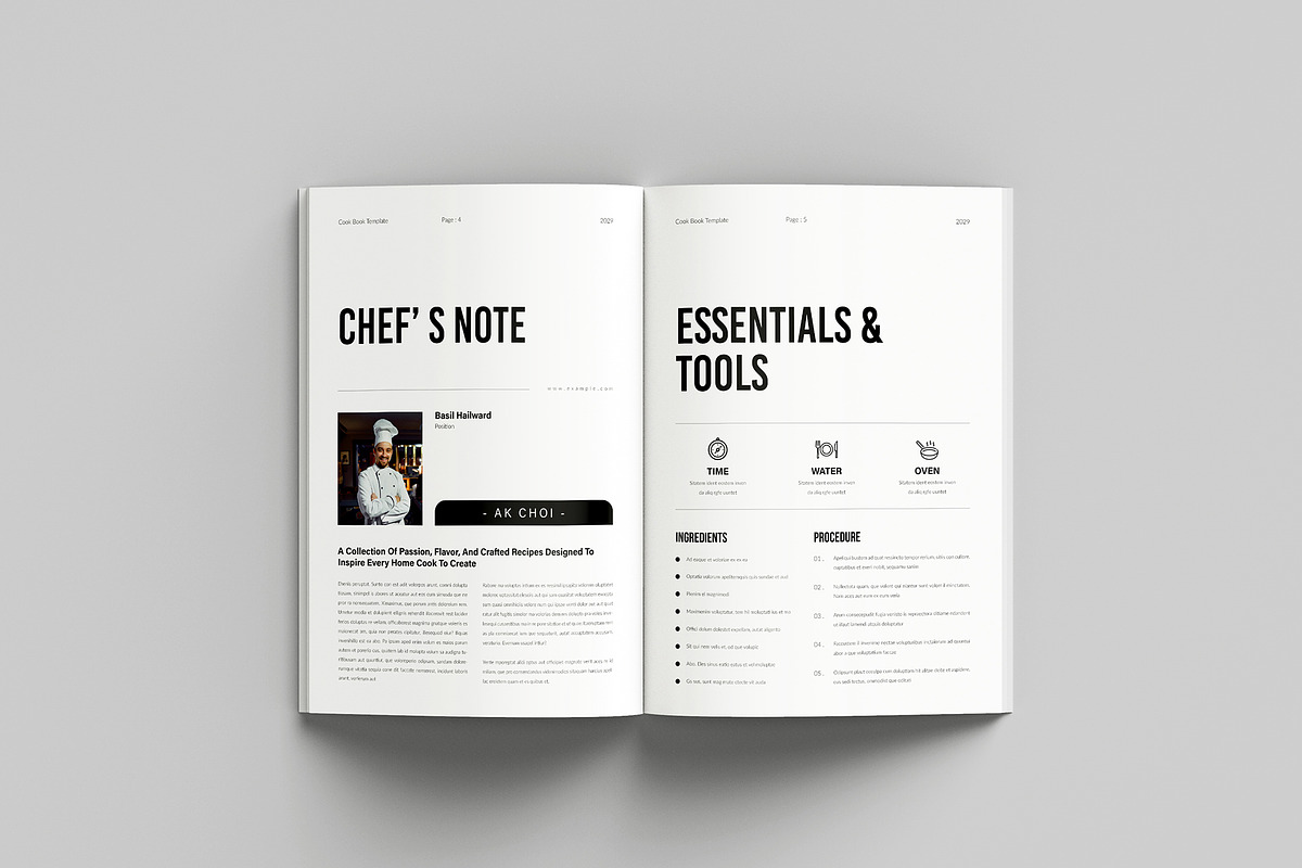 Cookbook Template, a Brochure Template by Spark_Creative (Photo 3 of 12)