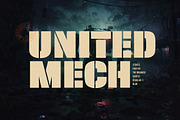 United Mech - Stencil Sans, a Font by The Branded Quotes (Thumbnail 1 of 5)