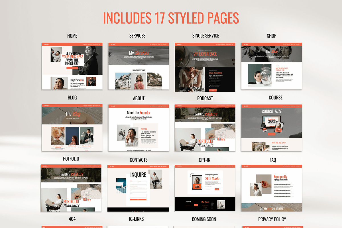 Squarespace Website Template Coach, a Squarespace Template by Presentibox (Photo 9 of 11)