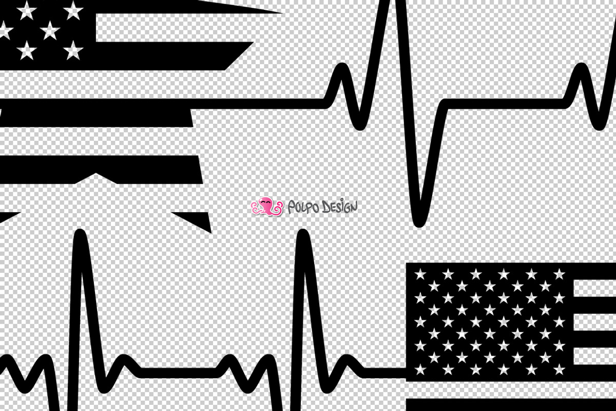 USA Heartbeats SVG, an Object Graphic by PolpoDesign (Photo 7 of 7)