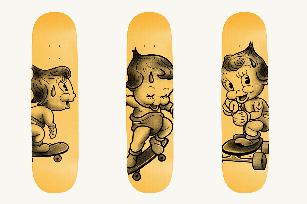 Skating Baby Illustrations, an Illustration by Inkwell Supply Co (Photo 9 of 11)