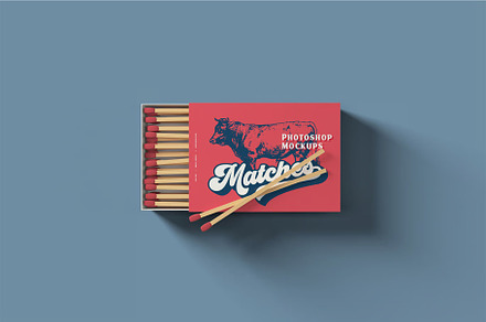 Matches Box Mockups, a Household Mockup by ColorGraphics