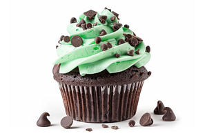 Mint Chocolate Cupcake Swirl, a Food & Drink Photo by piter.goskov