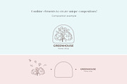Floral logo elements and templates, a Graphic by Vasylyka (Thumbnail 11 of 12)