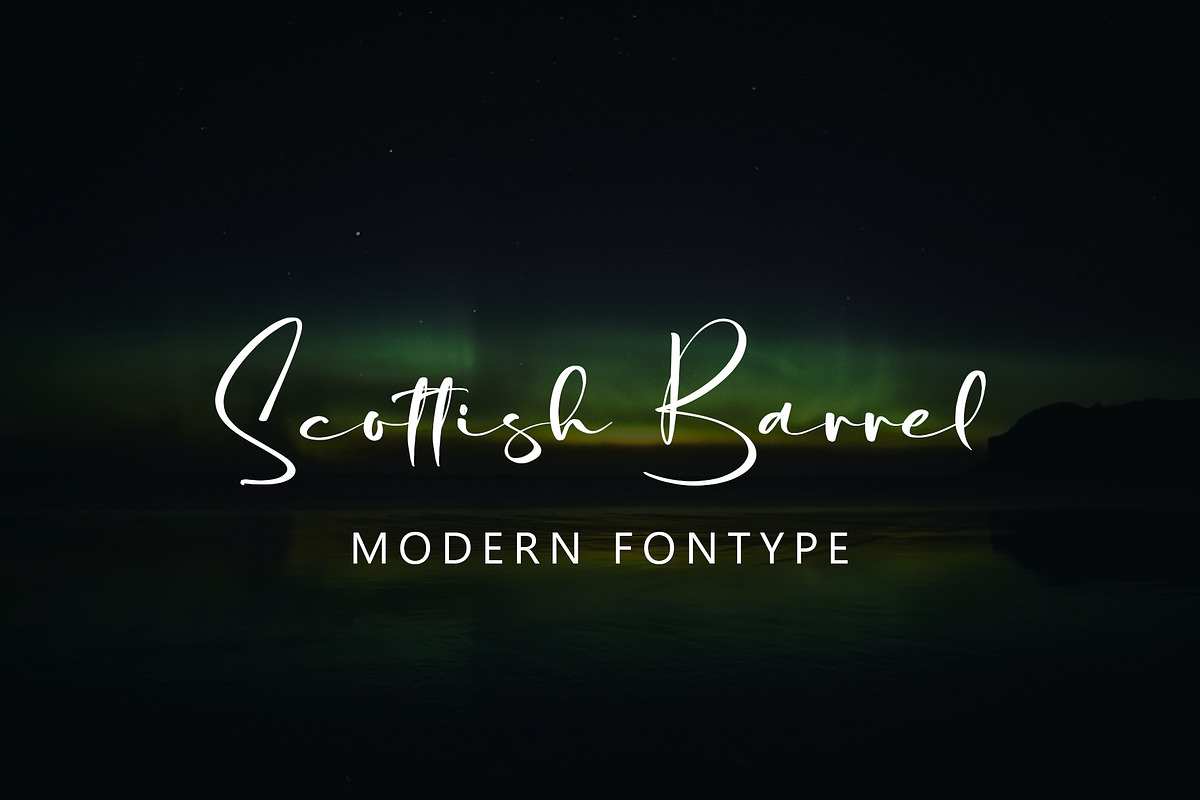Scottis Barrel, a Handwritten Font by HaKi Studio (Photo 1 of 5)