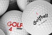 Golf Ball Mockup, a Merchandise Mockup by graphicsauce (Thumbnail 2 of 4)