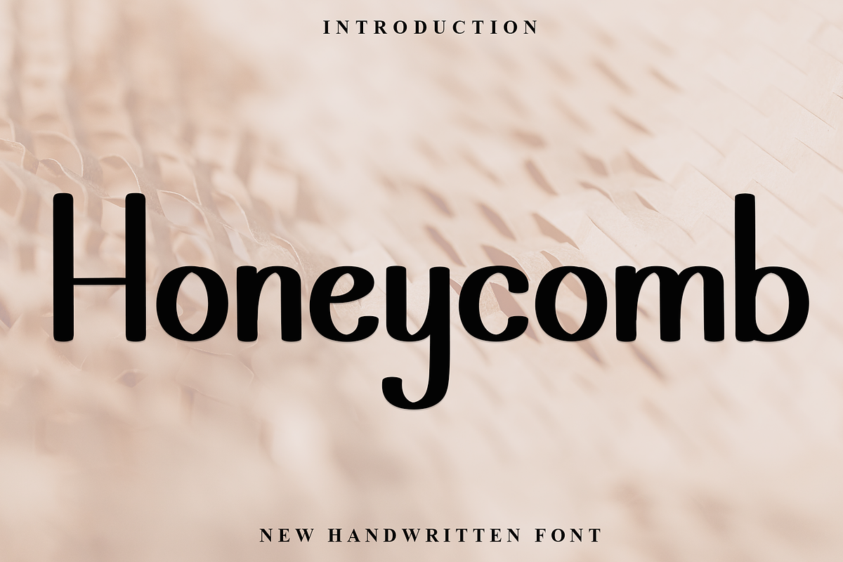 Honeycomb, a Handwritten Font by FreshTypeINK (Photo 1 of 8)
