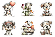 Whimsical Easter Dog Clipart, an Illustration by CreationArt (Thumbnail 6 of 6)