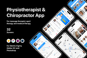 Physiotherapist & Chiropractor App, an UI Kit Template by flr.24 (Thumbnail 1 of 2)
