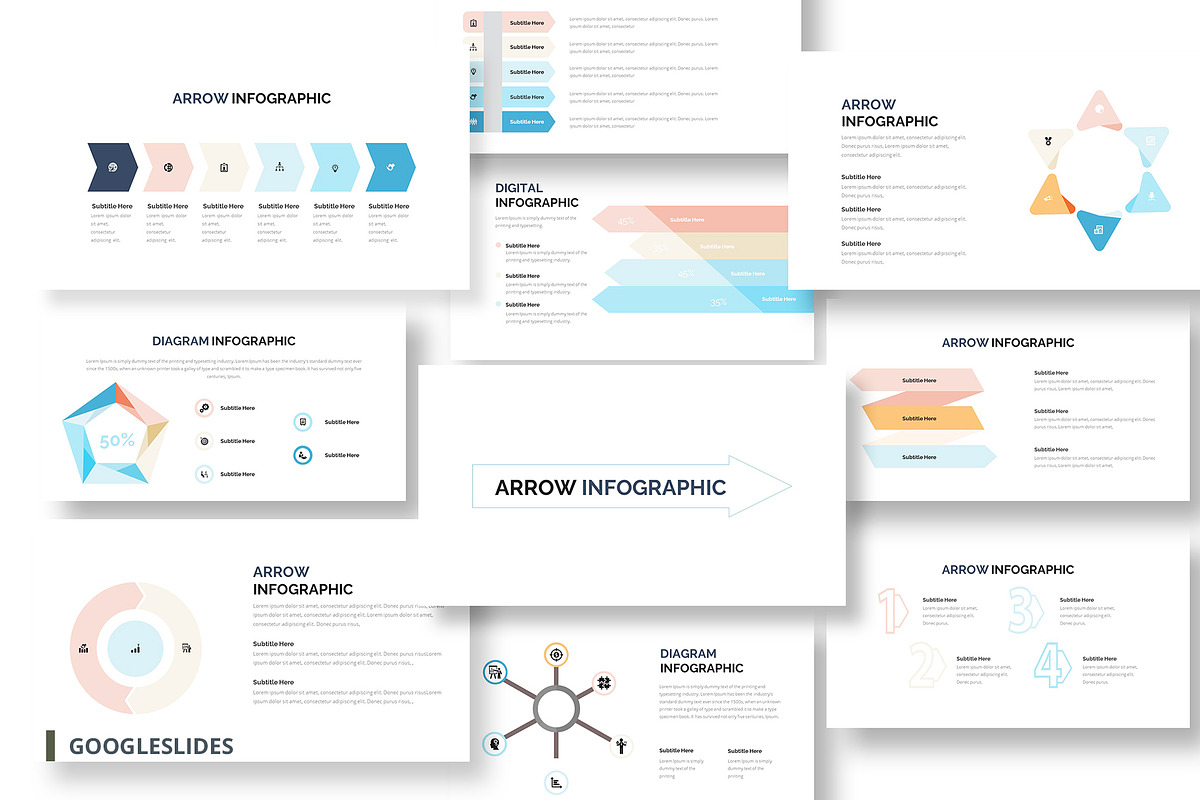 Mega Infographic Google Slides, a Presentation Template by temphall (Photo 1 of 8)