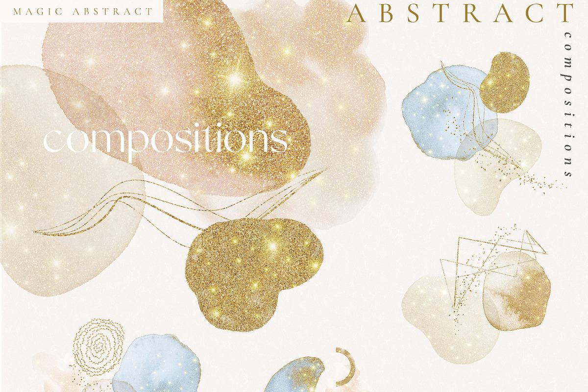 Christmas Abstract Gold Shapes, a Texture Graphic by Veris Studio (Photo 5 of 10)