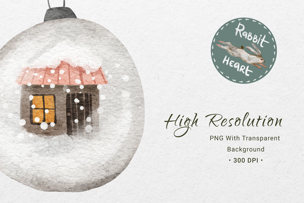 Christmas Clipart Tree Ornament PNG, an Illustration by Rabbit Heart (Photo 5 of 9)