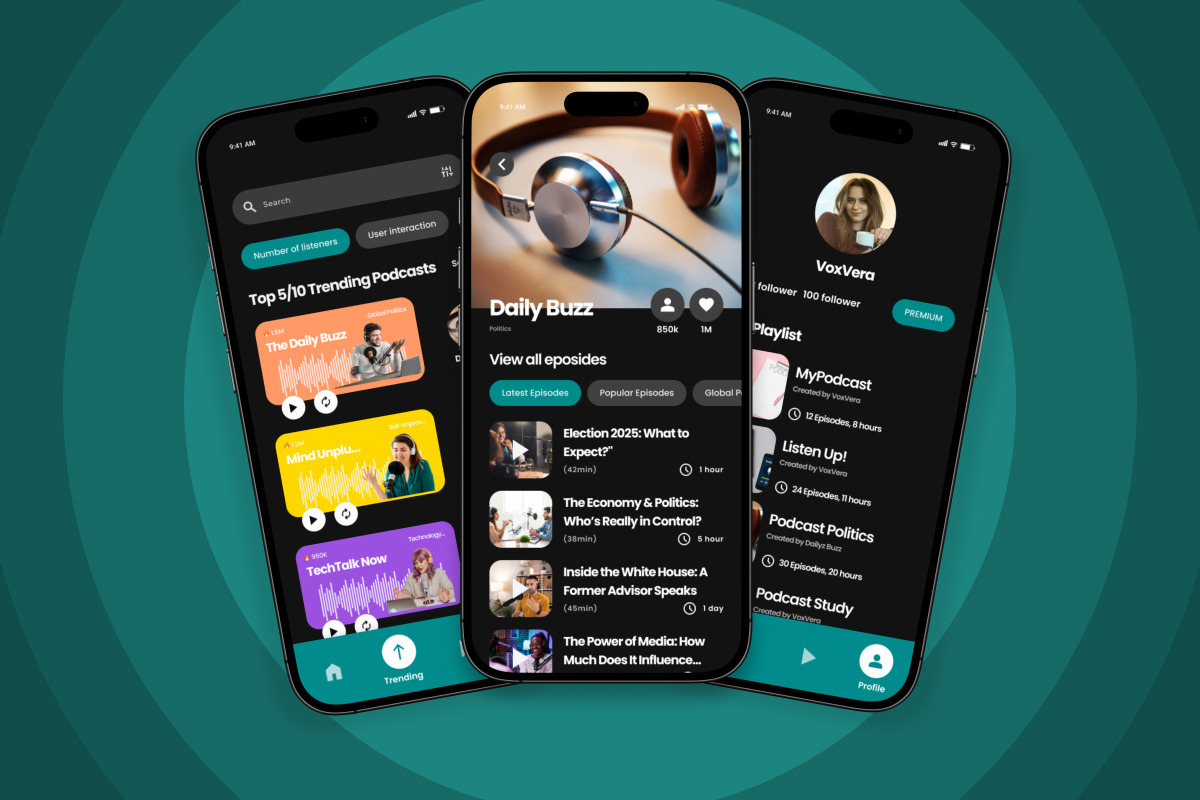 WhisPod - Podcast Streaming App UI, an App Template by twinstd (Photo 4 of 5)