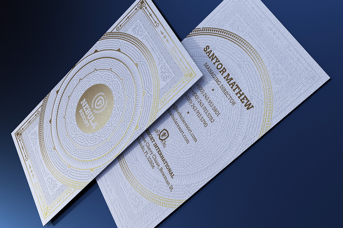 Gold and White Business Card, a Business Card Template by GraphicsEgg (Photo 4 of 5)