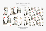 Christmas cats seamless pattern set, a Pattern Graphic by Patishop Art (Thumbnail 4 of 9)