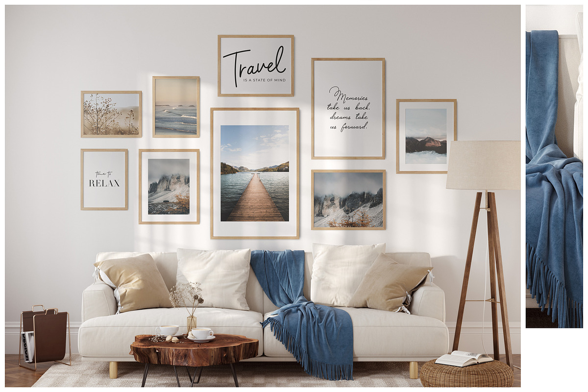 Frame & Wall Mockup Bundle Sunshine, a Print Template by Yuri-U (Photo 6 of 15)