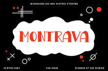 MONTRAVA Playful Display Font