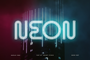 Neon Yiwe - Light Party Font, a Sans Serif Font by Iqsiart Studio (Thumbnail 2 of 8)