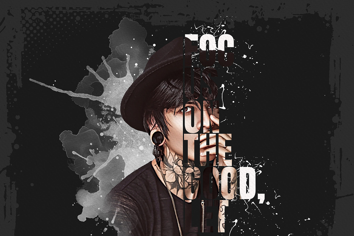 Text Portrait Photo Effect, an Action Add-On by Photoshop Action (Photo 7 of 14)