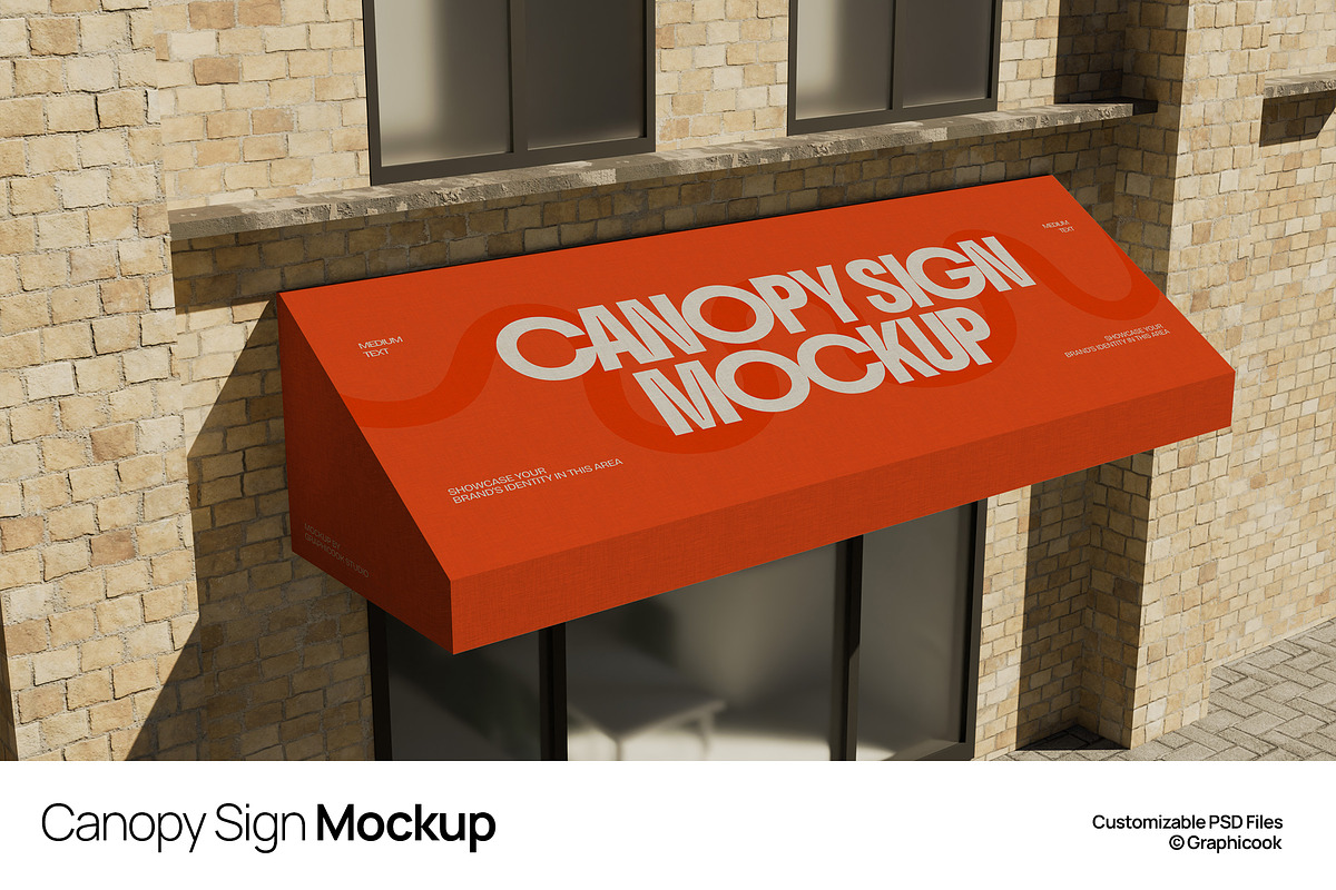 Canopy Sign Mockup, a Mockup by graphicook | Creative Market