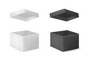 Vector 3D illustration of open boxes, an Object Illustration by Yayasya (Thumbnail 1 of 3)