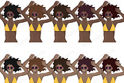 Summer Girl Clipart | Bikini Woman, a Person Illustration by GlamArtZhanna (Thumbnail 4 of 7)