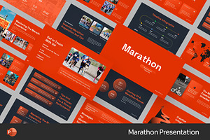 Marathon Sports Powerpoint, a Presentation Template by Fit-tee