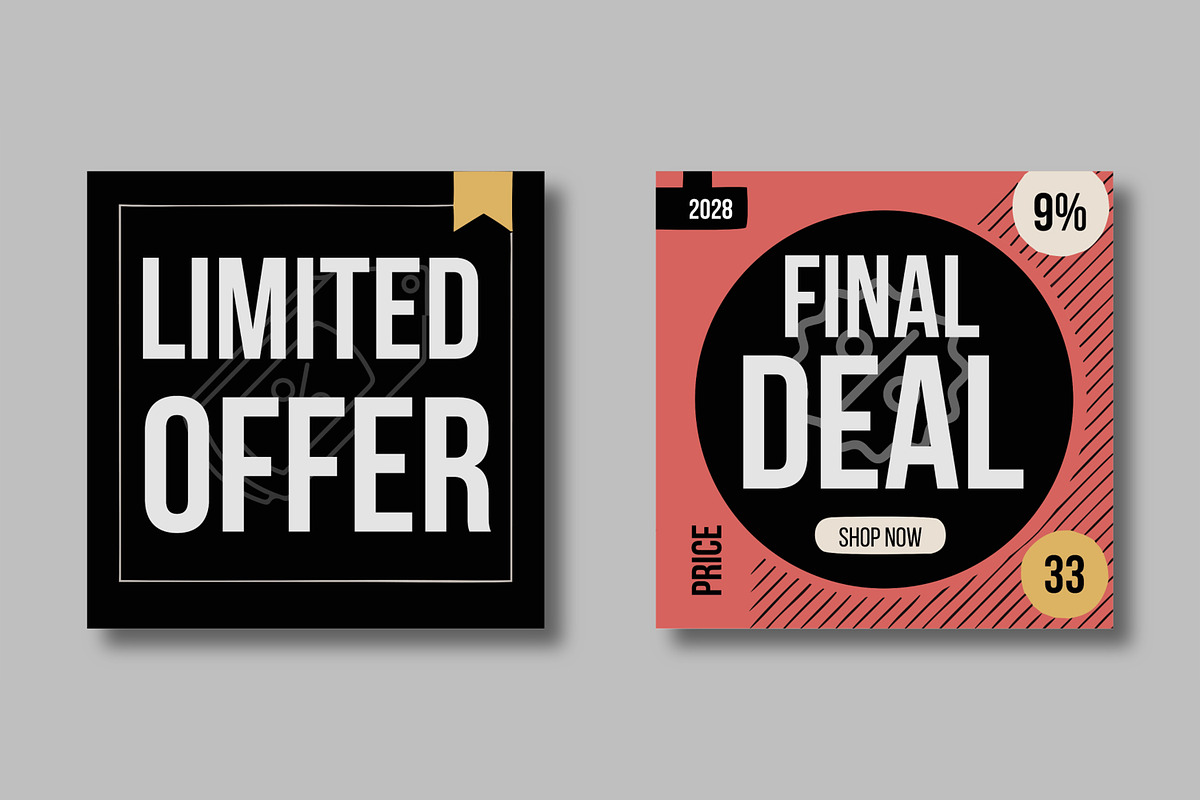 Black Friday Editable Social Media, a Social Media Template by MightyDesign (Photo 4 of 8)