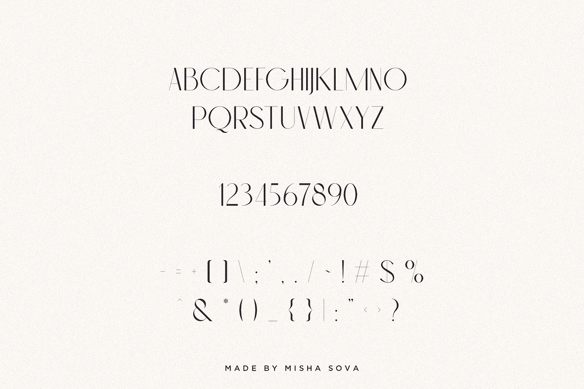 Classica - Modern Sans Serif, a Sans Serif Font by Misha Sova (Photo 8 of 10)
