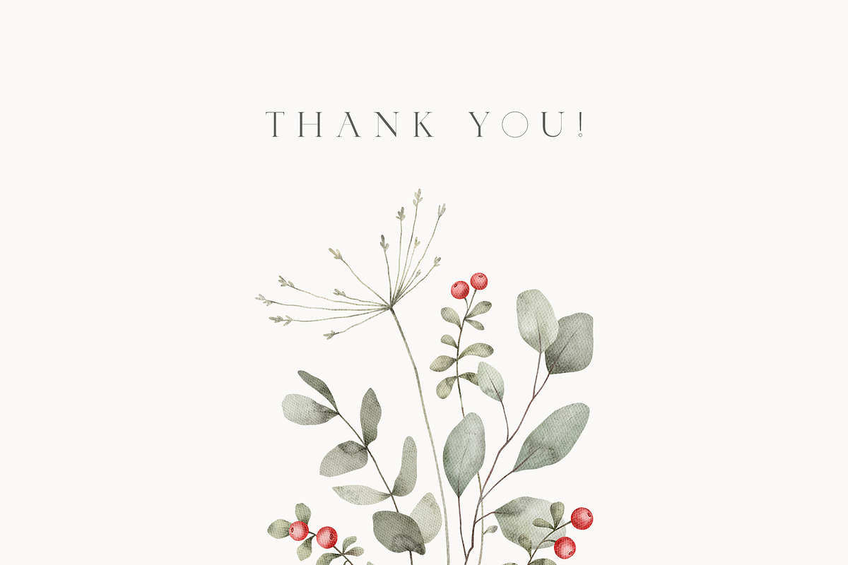 Watercolor Winter. Christmas florals, an Illustration by Kreker Kate (Photo 10 of 10)