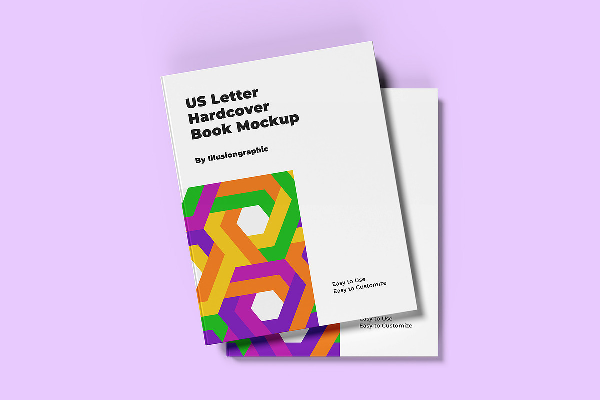 US Letter Hardcover Book Mockup, a Books & Magazine Mockup by Illusiongraphic (Photo 8 of 29)